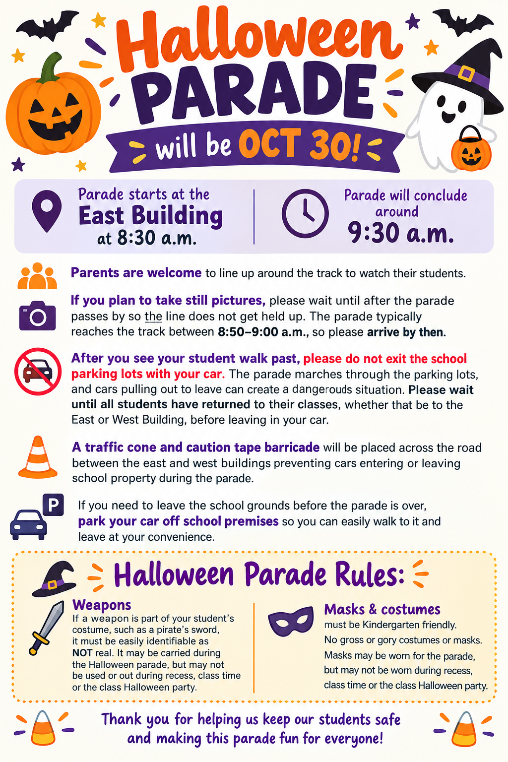 Halloween Parade flyer